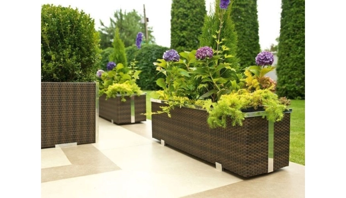 Donica ogrodowa technorattanowa